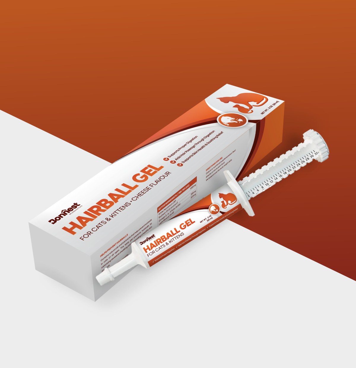 Bonnest Hairball Gel for cats 2